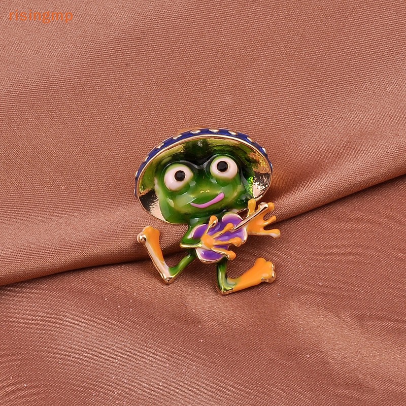Ghim Cài Áo Hình Chú Ếch Chơi Đàn Guitar Hoạt Hình Dễ Thương