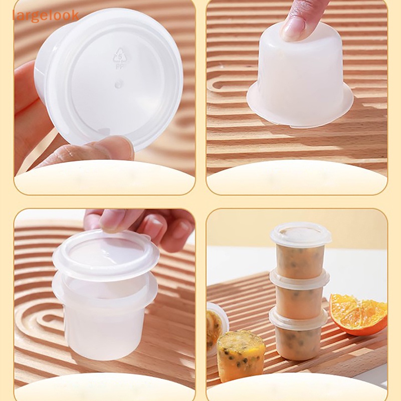 [Biglook] Hộp Làm Đá Viên Dạng Nhấn Tròn Có Nắp Đế Mềm Nhỏ