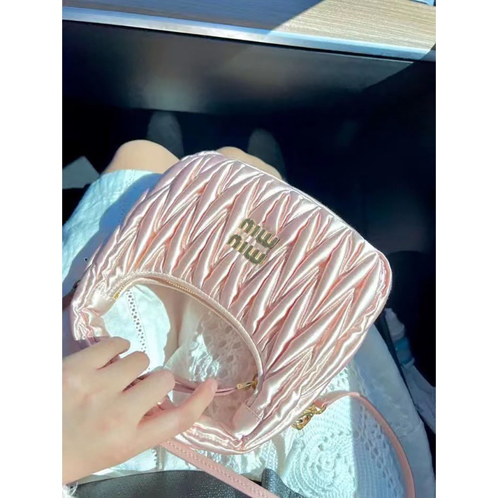 Túi Xách JASMIN NOIR Da PU Xếp Ly Thời Trang Cho Nữ