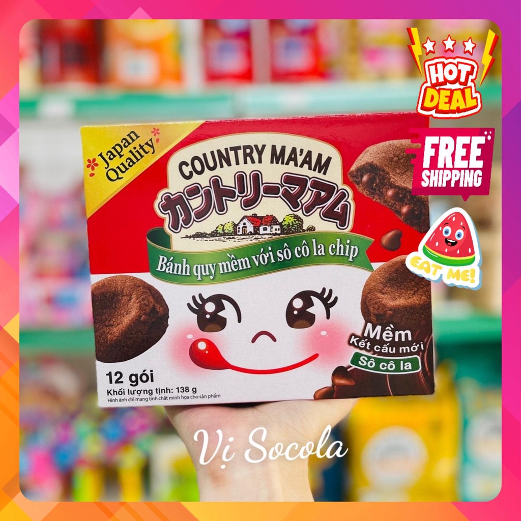 Bánh Quy Socola Chip COUNTRY MA'AM FUJIYA Nhật Bản