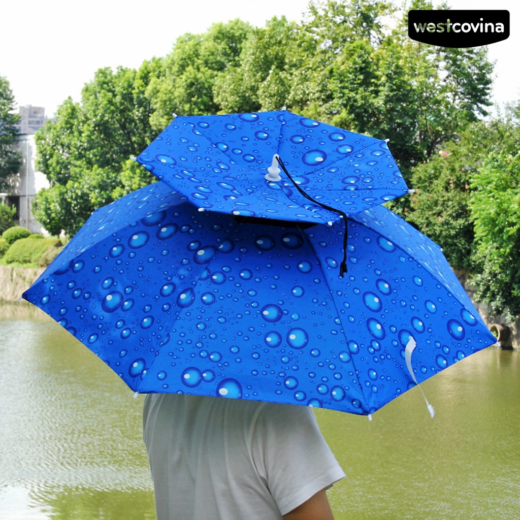 [COD]☁Mũ Dù Hai Lớp Thoáng Khí Chống Tia UV Chống Mưa Có Thể Gấp Gọn Tiện Dụng