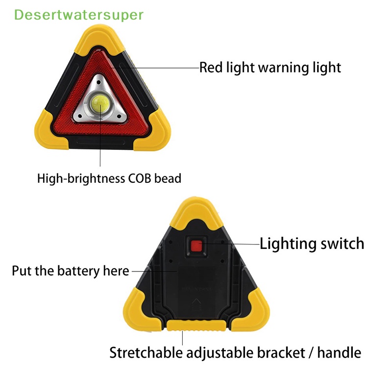 Đèn Cảnh Báo An Toàn Hình Tam Giác Cho Xe Hơi