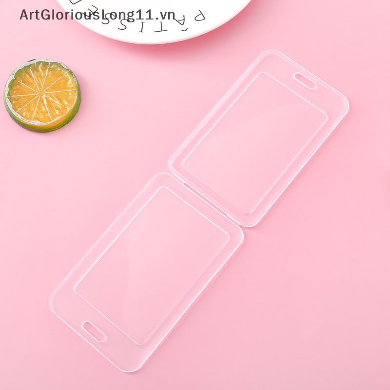 1 Bao Đựng Thẻ Tên Bằng Nhựa Trong Suốt Đơn Giản