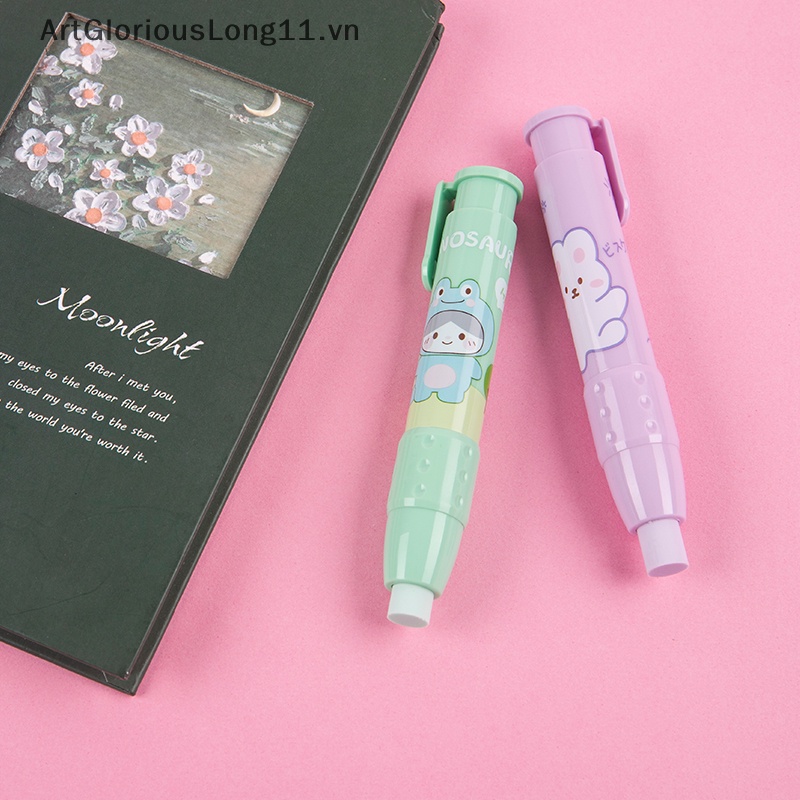 Cục Tẩy Bút Chì Dạng Nhấn Bằng Cao Su Mềm Có Thể Thu Gọn Cho Trẻ Em