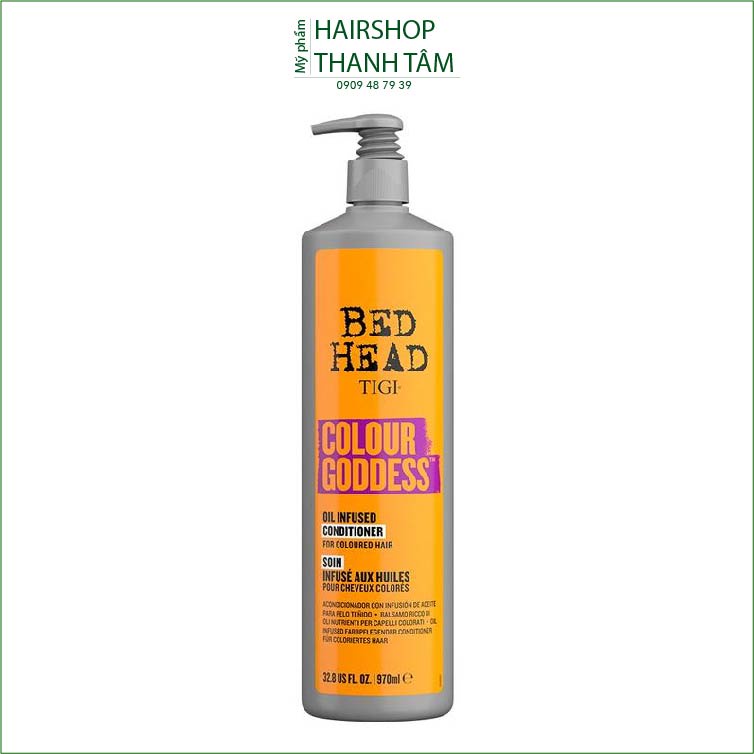 Tigi Bed Head Dầu xả cho tóc nhuộm tông ấm Colour Goddess Oil Infused Conditioner 970ml