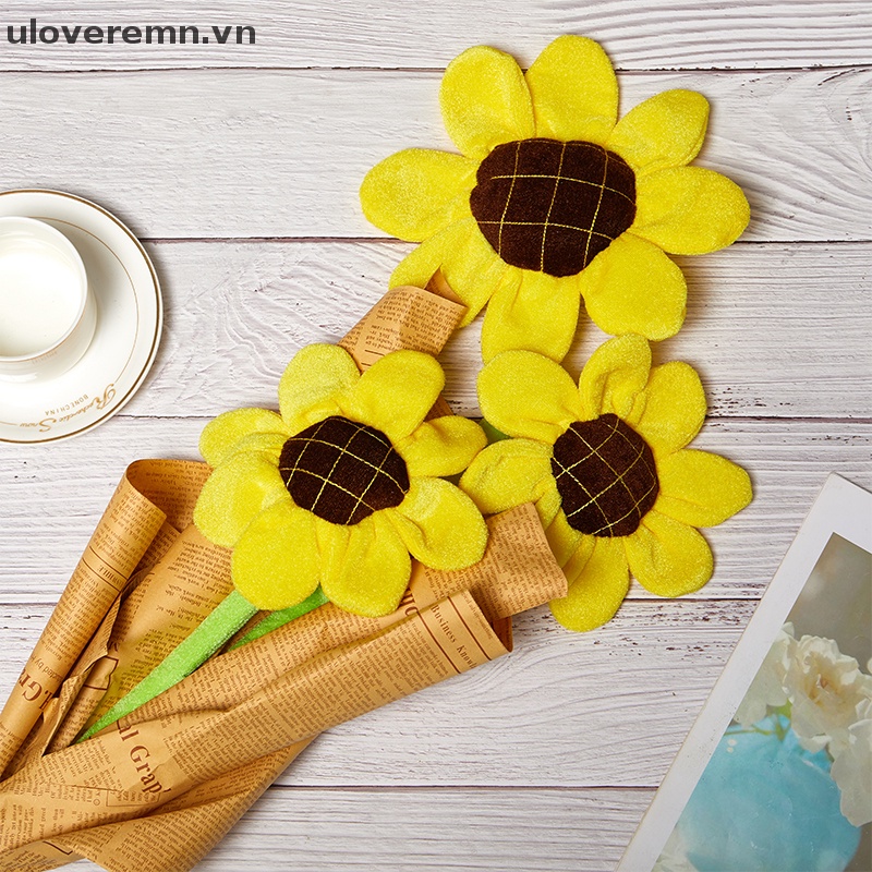 Hoa Hướng Dương Nhồi Bông Dệt Thủ Công Diy Làm Quà Tặng Trang Trí Nhà Cửa / Tiệc Cưới / Năm Mới