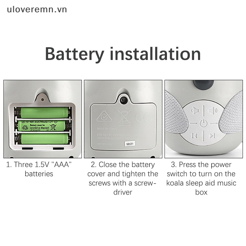 Máy Tạo Tiếng Ồn Trắng Hoạt Hình Koala Player Timed Shutdown Cho Bé Ngủ Và Thư Giãn