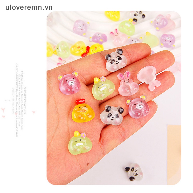 Set 10 Tượng Gà Vịt Hoạt Hình Phát Sáng Trang Trí