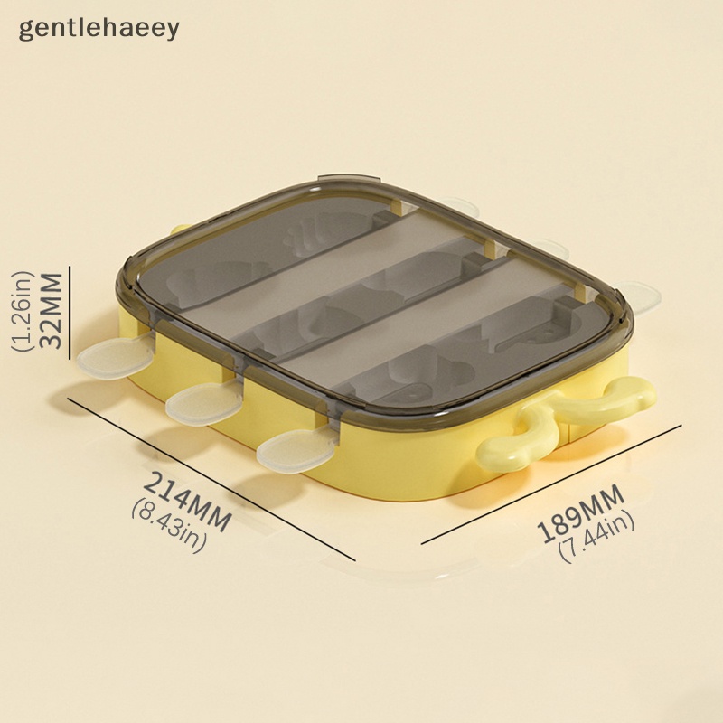 Khuôn Làm Kem Que Kiểu Hoạt Hình Xinh Xắn Tiện Dụng