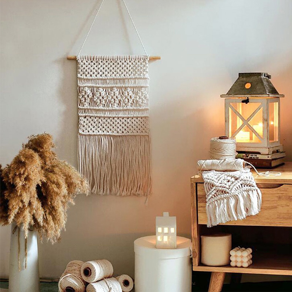 Cuộn Dây Cotton 1 / 2 / 3 / 4 / 5 / 6 / 8 / 10mm Dùng Làm Đồ Trang Sức Thủ Công