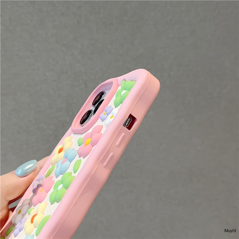 Ốp Điện Thoại Silicon Dẻo Họa Tiết Hoa Nhiều Màu Xinh Xắn Cho IPhone14ProMax 13ProMax IP12 Pro MAX / i11 IPhone14 / 13Pro