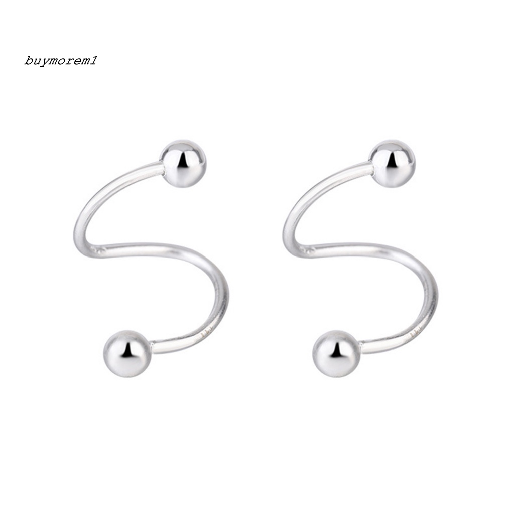 1 Đôi Khuyên Tai Hình Ngôi Sao Năm Cánh Màu Trơn Thời Trang Cho Nữ