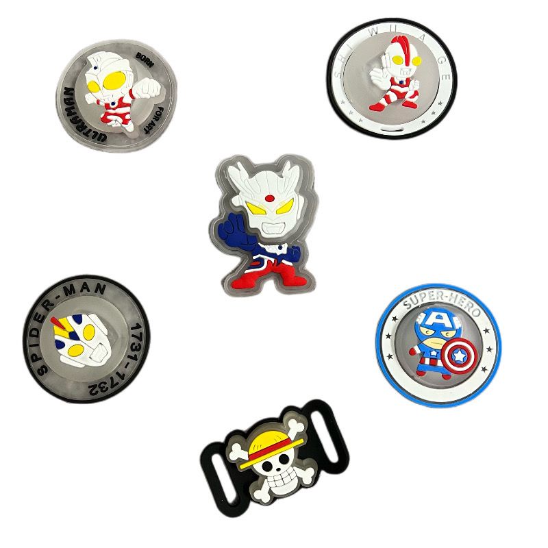 Bộ 24 / 6 Ghim Cài Áo Họa Tiết Hoạt Hình Có Đèn LED Phát Sáng