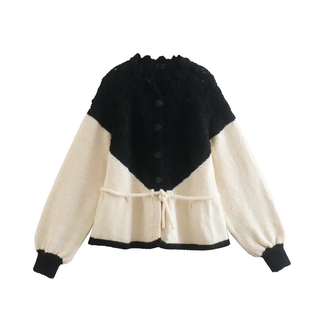 Áo Khoác Cardigan Dệt Kim Phong Cách Âu Mỹ Thời Trang Mùa Xuân Mới Cho Nữ4331002 050