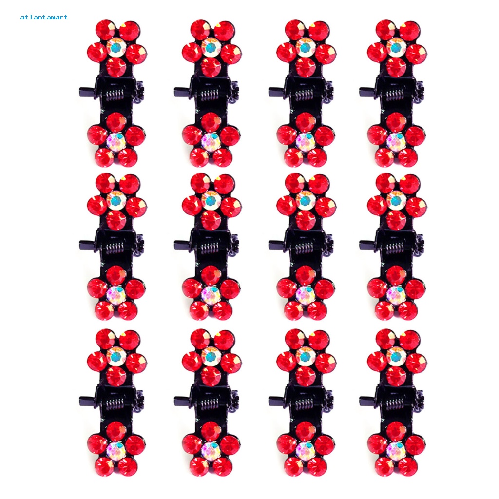 Túi Đựng Đồ Dùng Cao Cấp Tiện Dụng| Set 12 Kẹp Tóc Chống Trượt Trọng Lượng Nhẹ Hình Hoa Dễ Thương Cho Bé