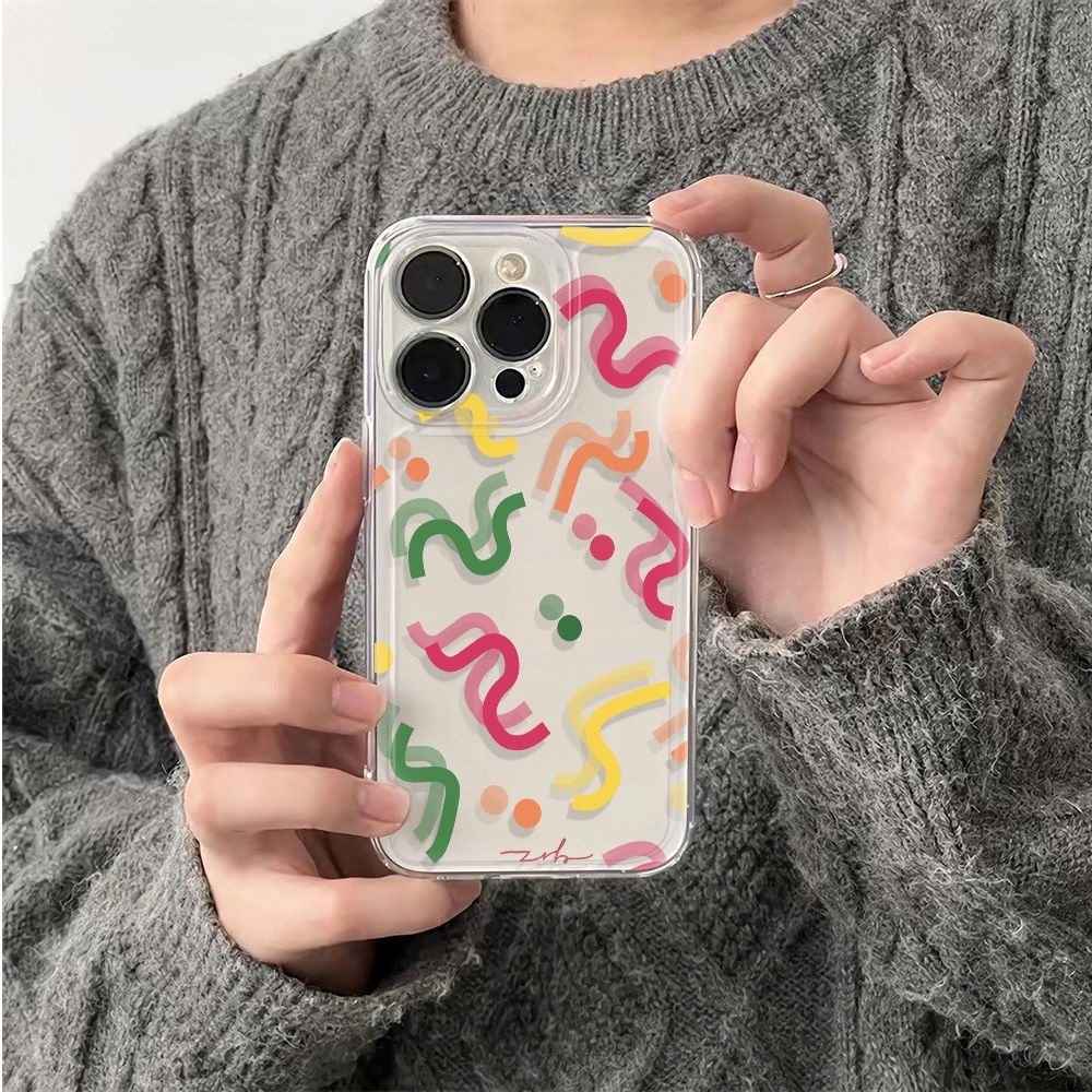 ✅Ốp Điện Thoại Mềm Chống Sốc Họa Tiết Chấm Bi 6In OXUX 13 Cho iPhone1214pro max78 plus11