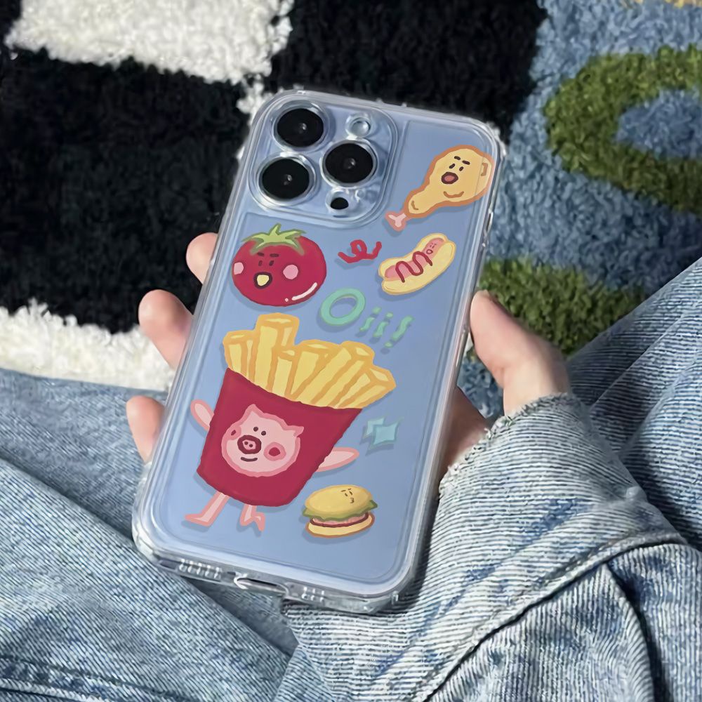 ✅Ốp Điện Thoại Mềm Chống Sốc In Hình Heo Dễ Thương Cho Iphone 11 max 14Pro 12 6In78 13 XI0L