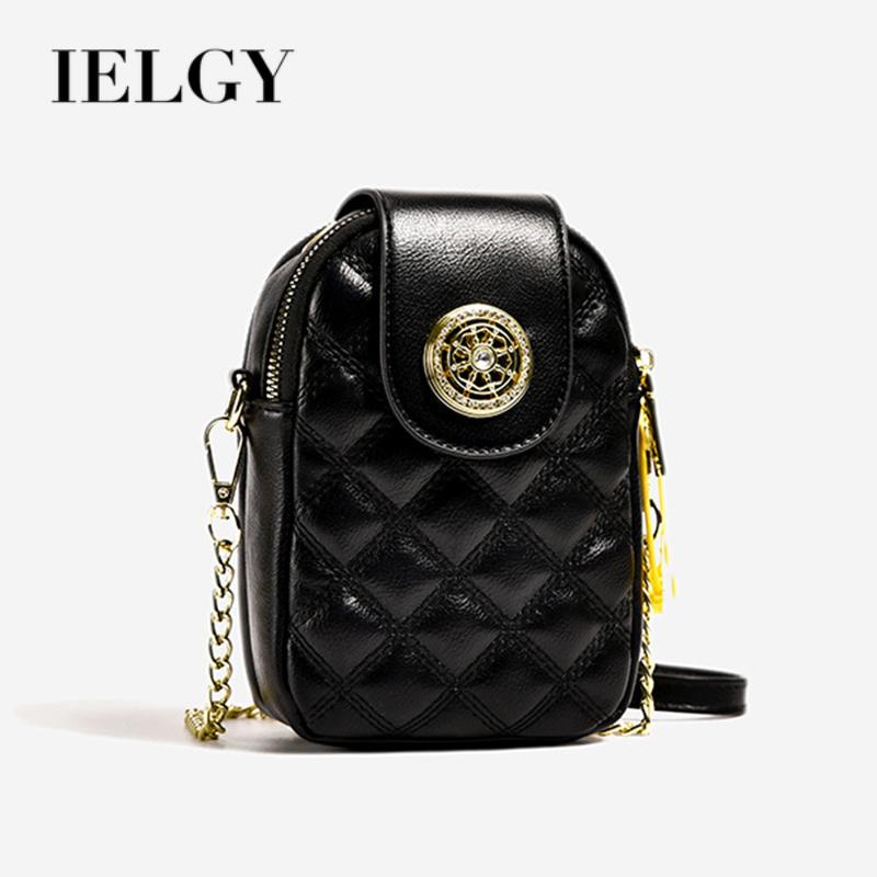 Túi Đeo Vai Màu Trơn Họa Tiết Hình Thoi Đơn Giản Thời Trang Cao Cấp Cho Nữ