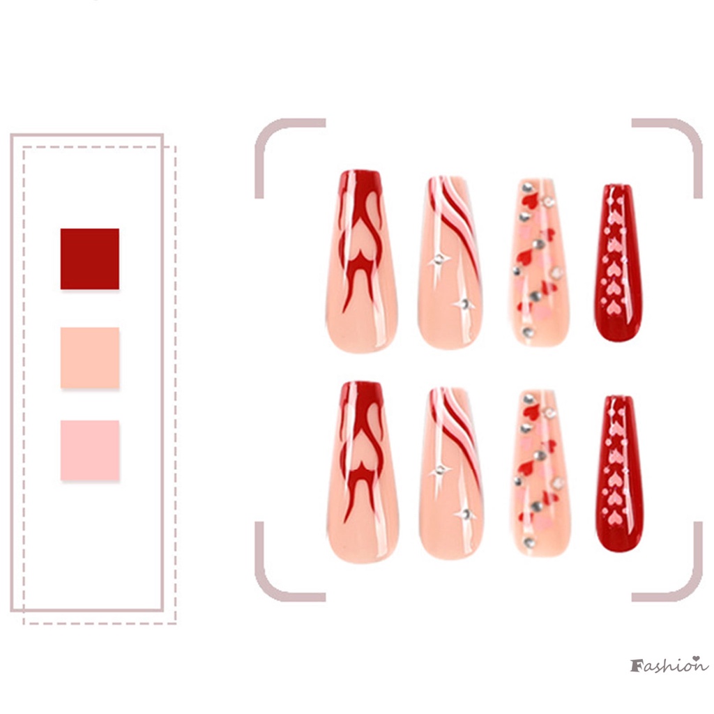Sơn Móng Tay Bóng Họa Tiết Gợn Sóng Dài Chắc Chắn &amp; Không Phai Màu Phong Cách