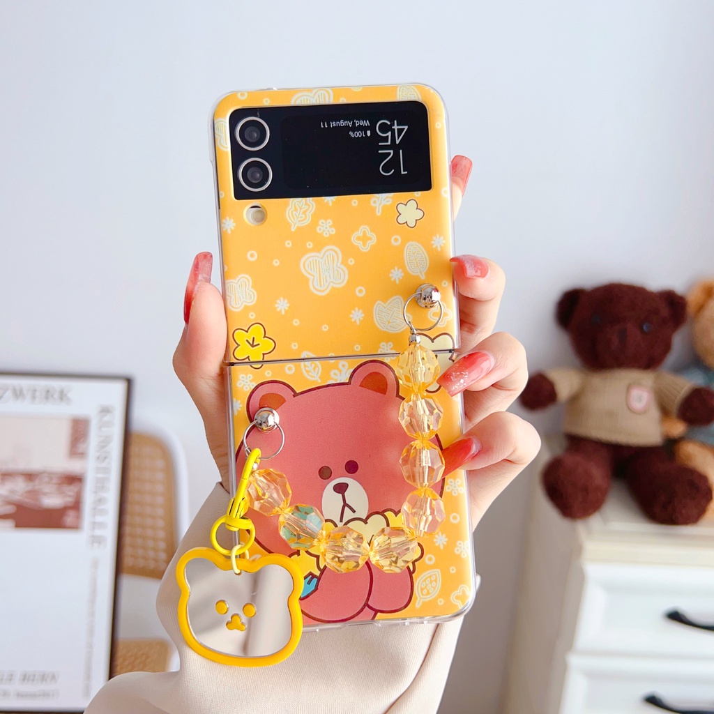Ốp Điện Thoại PC Họa Tiết Hoạt Hình Anime Dễ Thương Cho Samsung Galaxy Z Flip 4 Z Flip 3 Samsung Z Flip4 Z Flip3