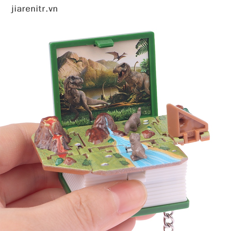 Jia Móc Khóa Hình Quyển Sách 3d Thế Giới Bí Ẩn Có Thể Gập Lại Được vn