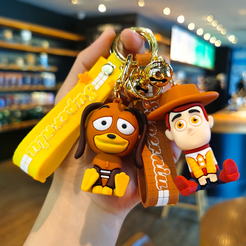 Móc Khóa Hình Búp Bê Buzz Lightyear Ba Mắt Dễ Thương