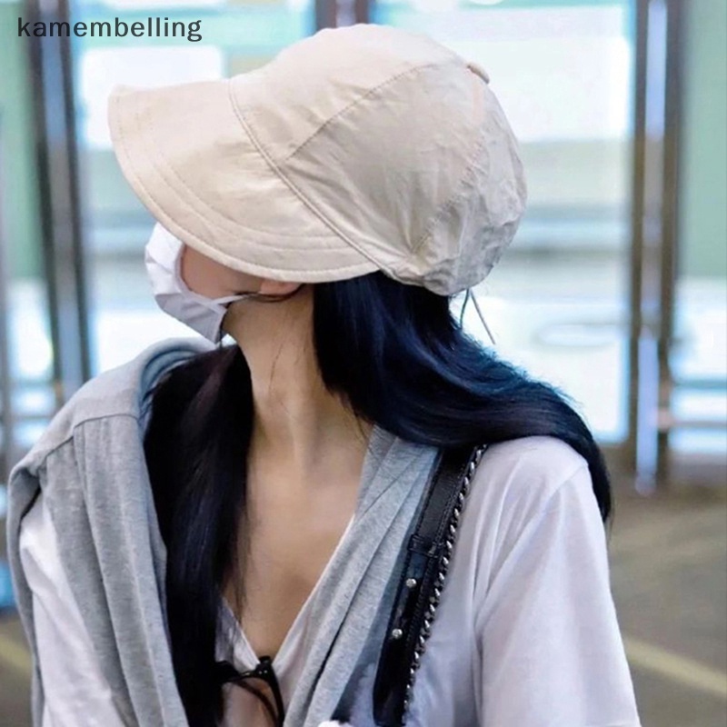 Kamembelling 1 Mũ Lưỡi Trai Vành Rộng Chống Nắng Có Dây Rút Có Thể Điều Chỉnh Dành Cho Nam Nữ