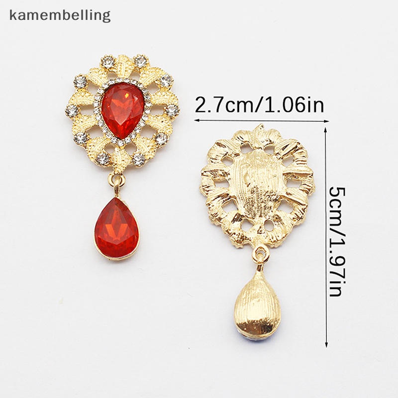 Trâm Cài Áo Hình Giọt Nước Đính Đá Thủ Công Sáng Tạo