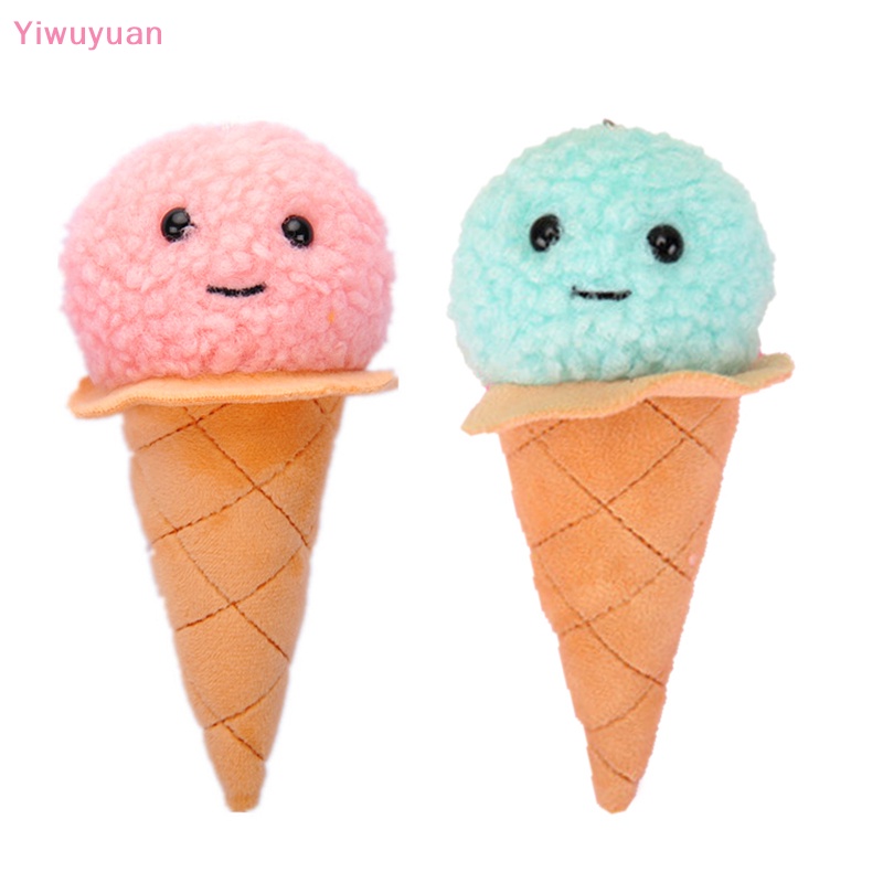 < Yiwuyuan > Đồ Chơi Thú Nhồi Bông Hình Cây Kem Đáng Yêu Mềm Mại Cho Bé Mới