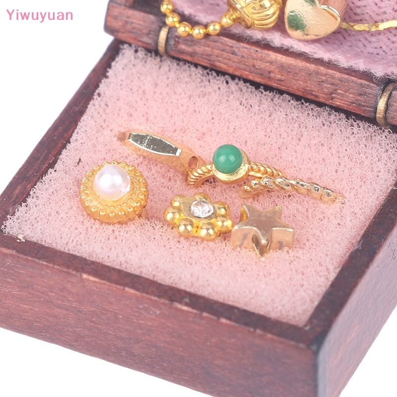 1 Bộ Hộp Trang Sức Mini Cho Nhà Búp Bê
