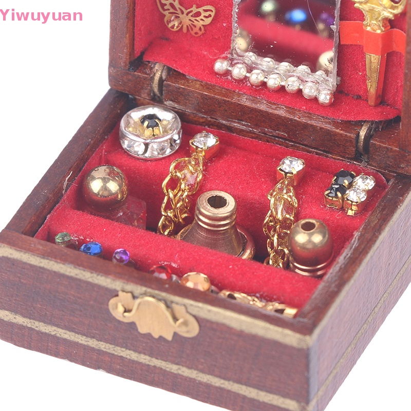 1 Bộ Hộp Trang Sức Mini Cho Nhà Búp Bê