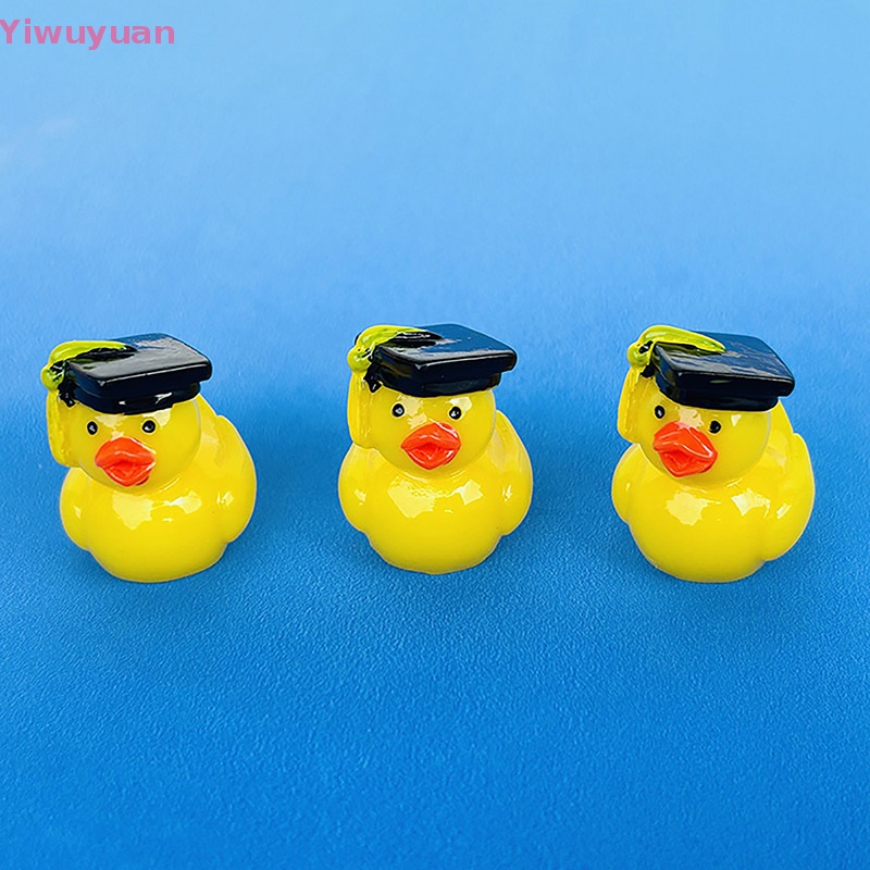 < Yiwuyuan > Đồ trang trí Vịt Mini Bằng Resin Dễ Thương Trang Trí Tiểu Cảnh Thu Nhỏ