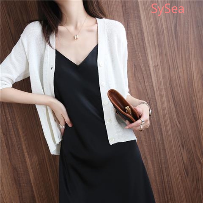 Áo Khoác Cardigan Dệt Kim Dáng Rộng Cổ Chữ V Phong Cách Retro Cho Nữ