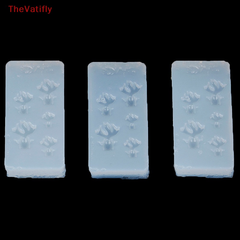 [Thevalifly] Bộ Khuôn Làm Trang Sức Bằng Nhựa Resin Hình Cá Vàng / Lá Sen Cỡ Nhỏ DIY HOT