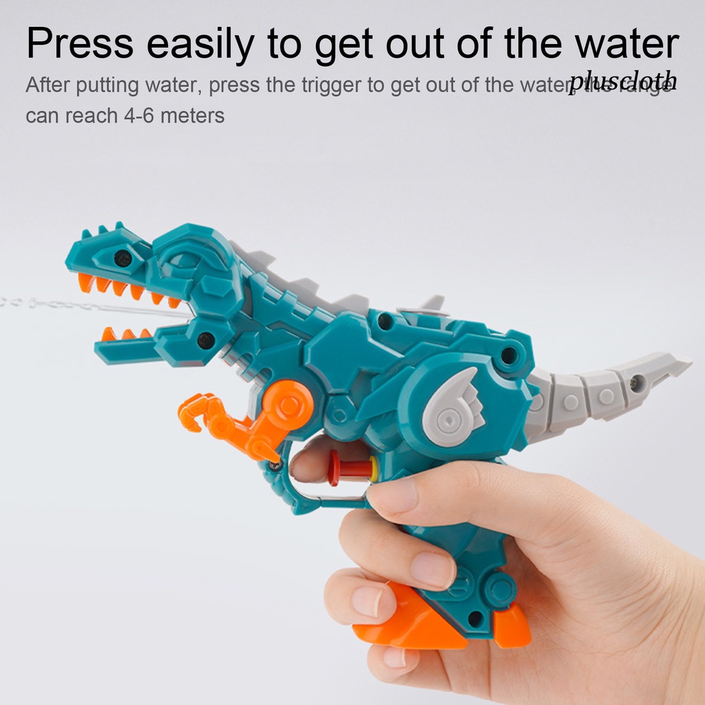 &lt; Plus &gt; Đồ Chơi Súng Bắn Nước Mini Khoảng Cách Dạng Nhấn Dài Một Phím Kích Thước Nhỏ Màu Sáng Trong Súng Nước Hình Khủng Long Chơi Ngoài Trời