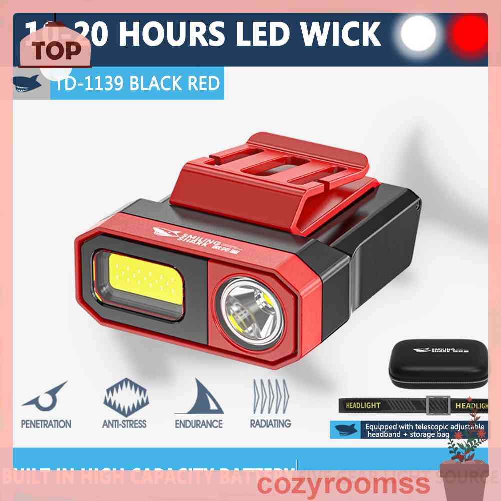 Đèn Pha LED COB Cảm Ứng Chống Thấm Nước Có Kẹp Mũ Lưỡi Trai