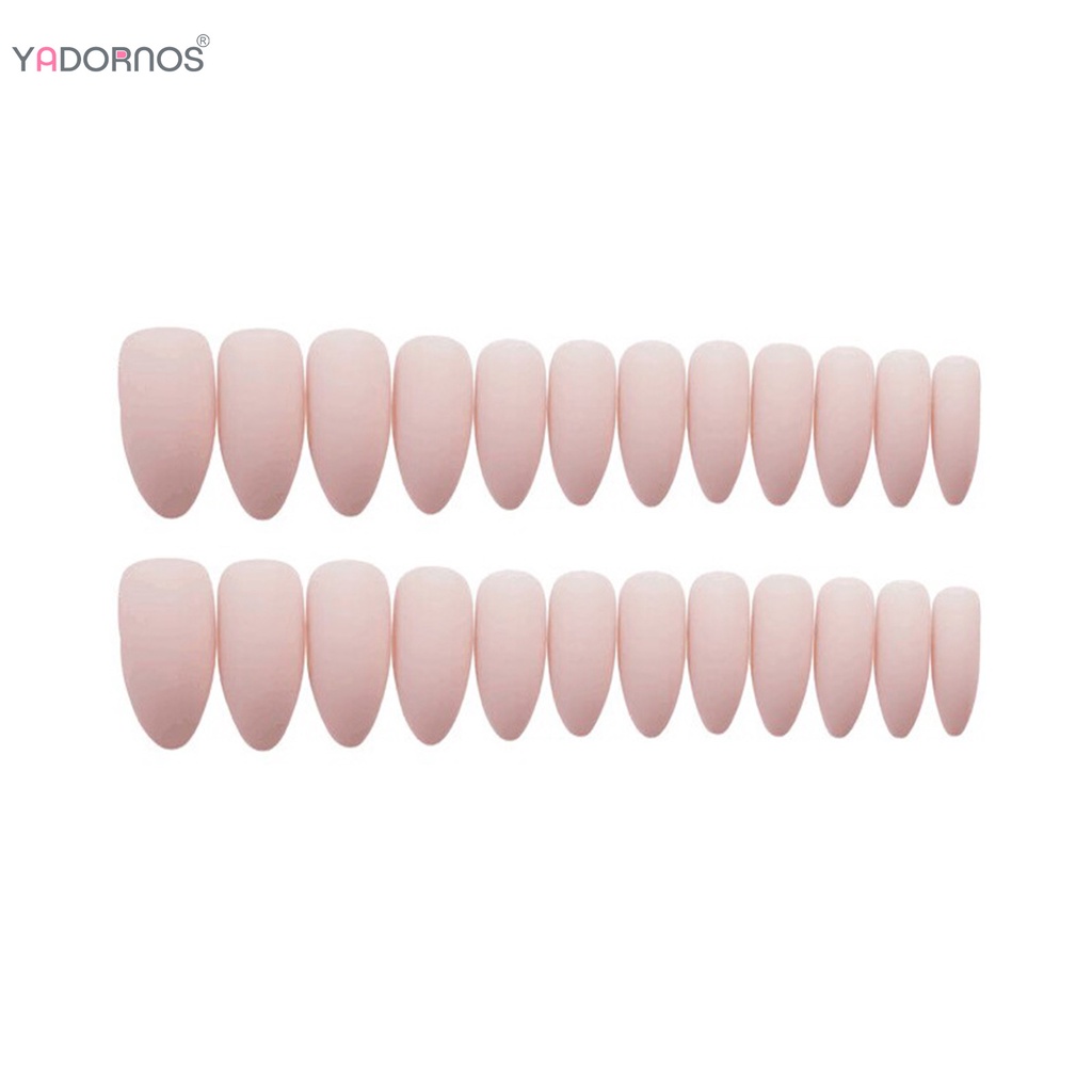 YADORNOS Móng Tay Giả Múa Ba Lê Màu Hồng Đục Lâu Trôi Chống Nước An Toàn