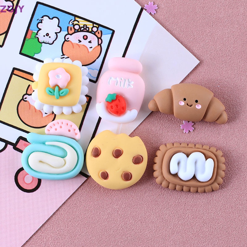 Set 5 Kẹp Nhựa Hình Trái Cây Dễ Thương Trang Trí Ốp Điện Thoại / Tủ Lạnh Mới