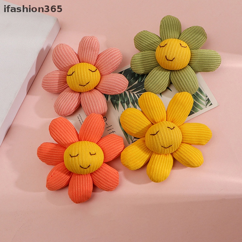 Ghim Cài Áo Hình Hoa Hướng Dương / Mặt Cười Bằng Cotton Thời Trang Cho Nữ ifashion365