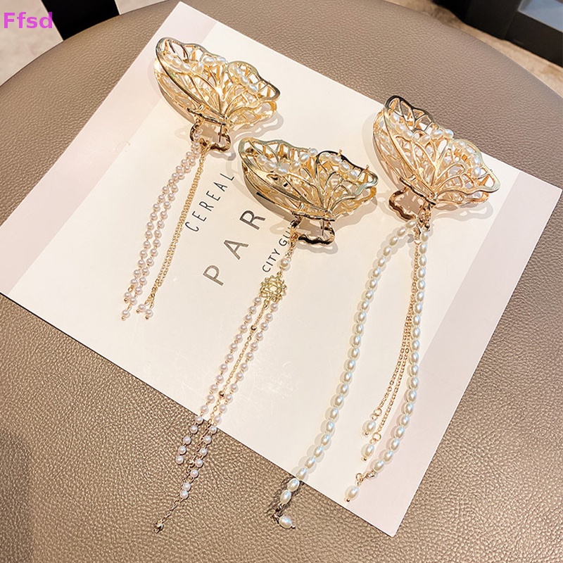 {Ffsd} Bộ Kẹp Tóc Kim Loại Hình Học Màu Vàng Thanh Lịch Cho Nữ * Hàng Bán Chạy