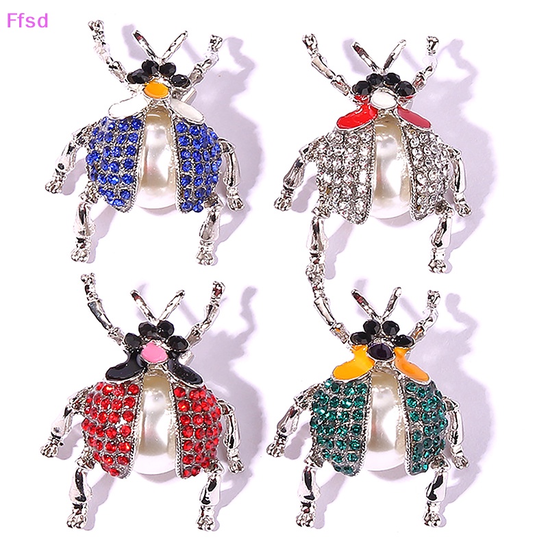 Ghim Cài Áo Hình Bọ Cánh Cứng Đính Đá Vintage Cho Nữ