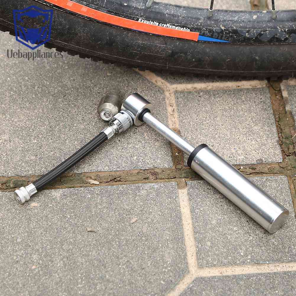 Bơm Xe Đạp Mini Cầm Tay Chất Liệu Hợp Kim Nhôm