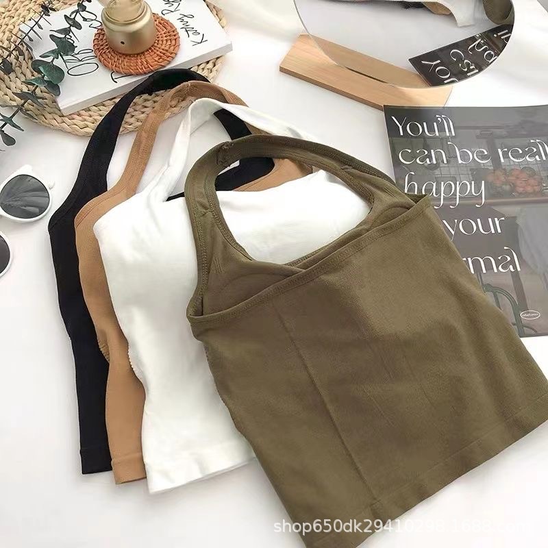 [CÓ MÚT] Áo yếm croptop chất thun tăm siêu đẹp co giãn 4 chiều MS1163