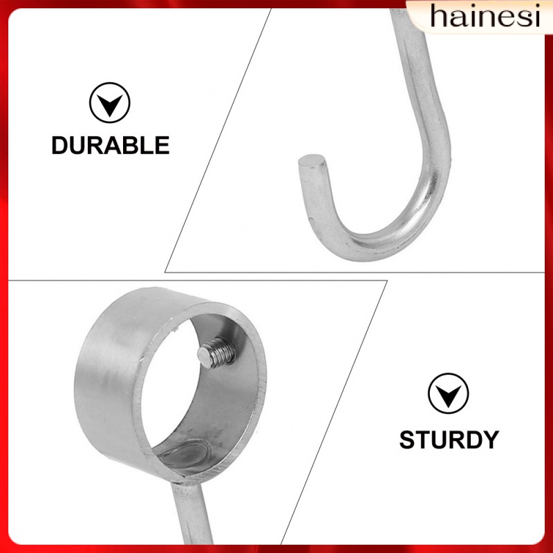 Bộ 4 Móc Treo Rèm Cửa Bằng Thép Không Gỉ Hình Tròn