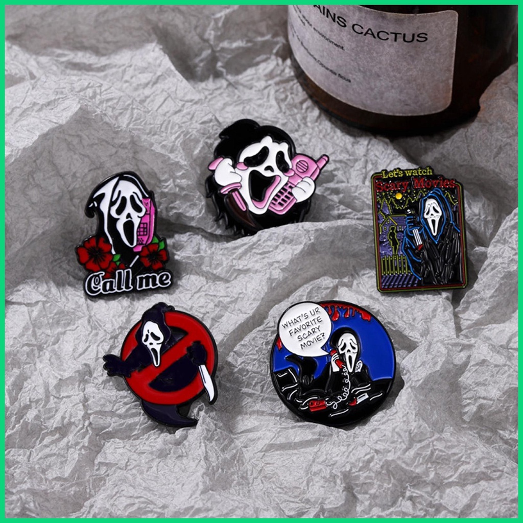 Ghim Cài Áo Họa Tiết Hoạt Hình Kinh Dị Độc Đáo