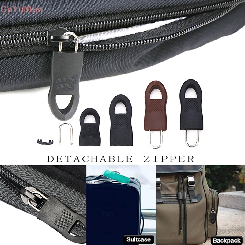 [cxGUYU] Set 5 Dây Khóa Kéo Có Thể Tháo Rời Dùng Để Cố Định Túi Xách / Giày Bốt / Áo Khoác / Lều / Cao Su Prt