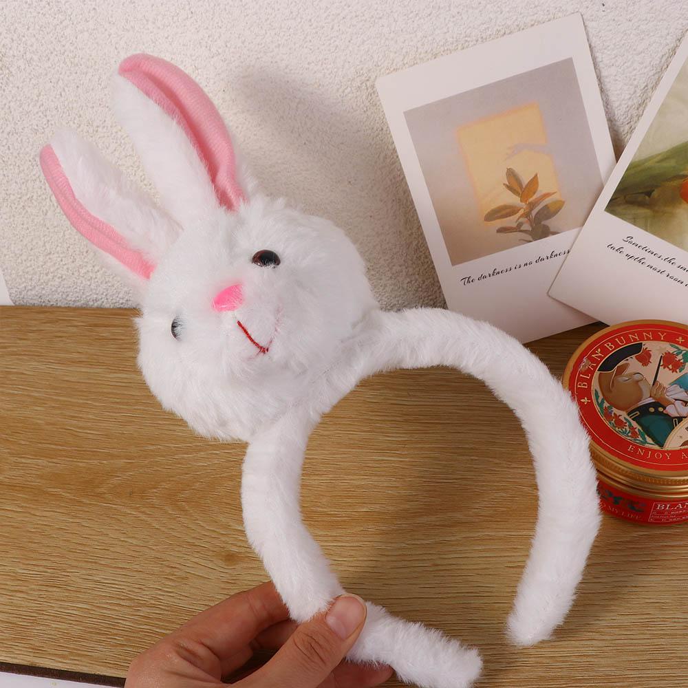 FORBETTER Băng Đô Cài Tóc Hình Thỏ Hoạt Hình Dễ Thương Cho Nữ