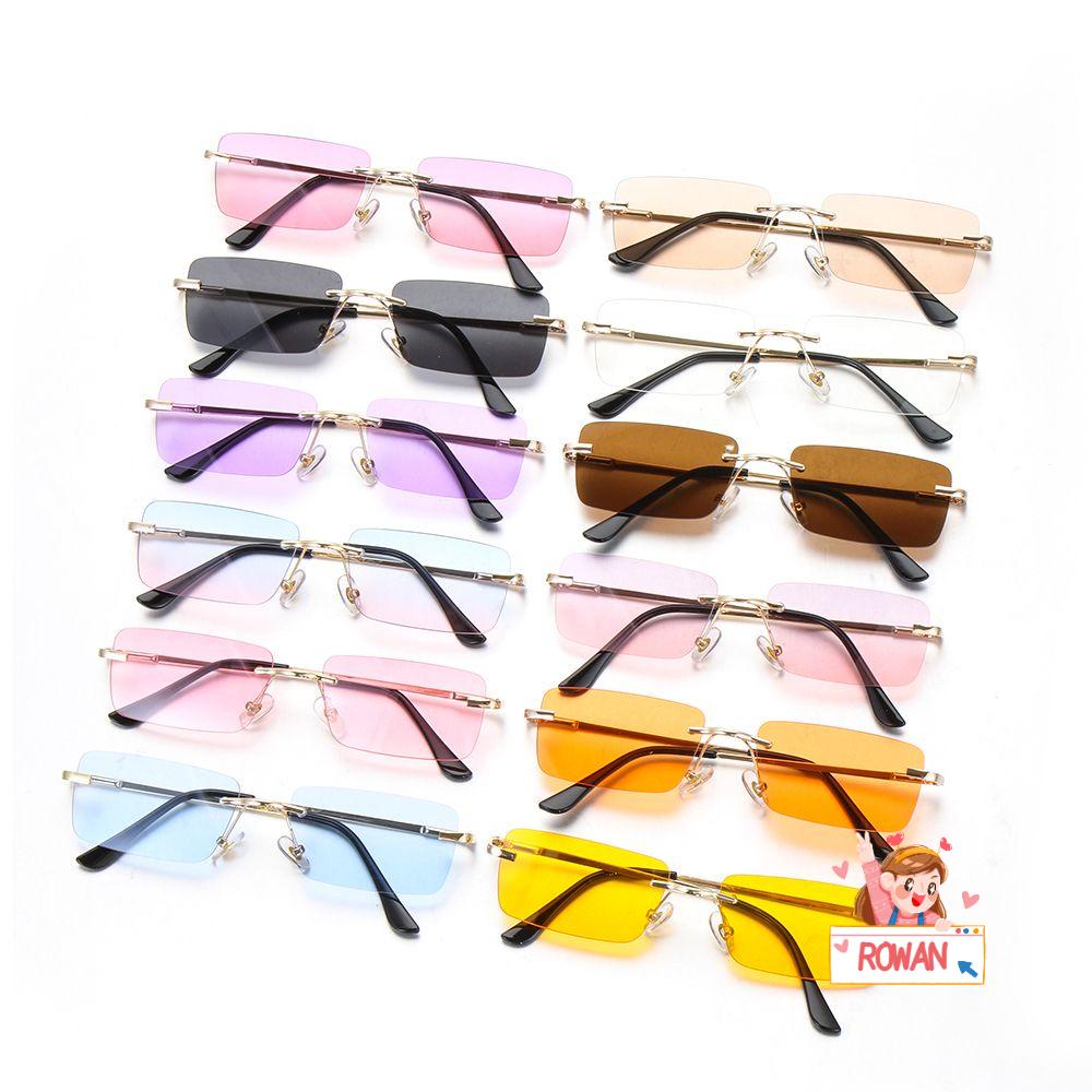 Kính Mát Gọng Chữ Nhật Chống Tia UV400 Phong Cách Retro