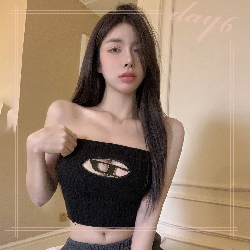 Áo Tank Top Dệt Kim Thiết Kế Khoét Quyến Rũ