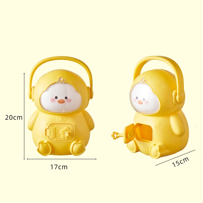 Ống Heo Tiết Kiệm Tiền Hình Vịt Vàng Hoạt Hình Đáng Yêu Dành Cho Trẻ Em